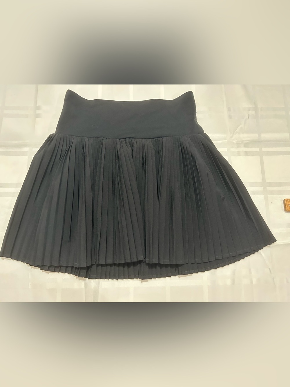 JoyLab Black Pleated Mini Skirt with Wide Waistband